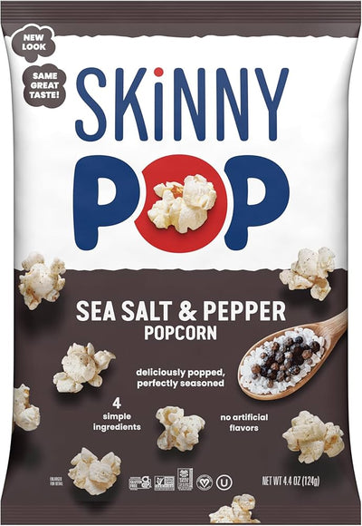 SKINNY POP POPCORN SALT & PEPP [125 g]