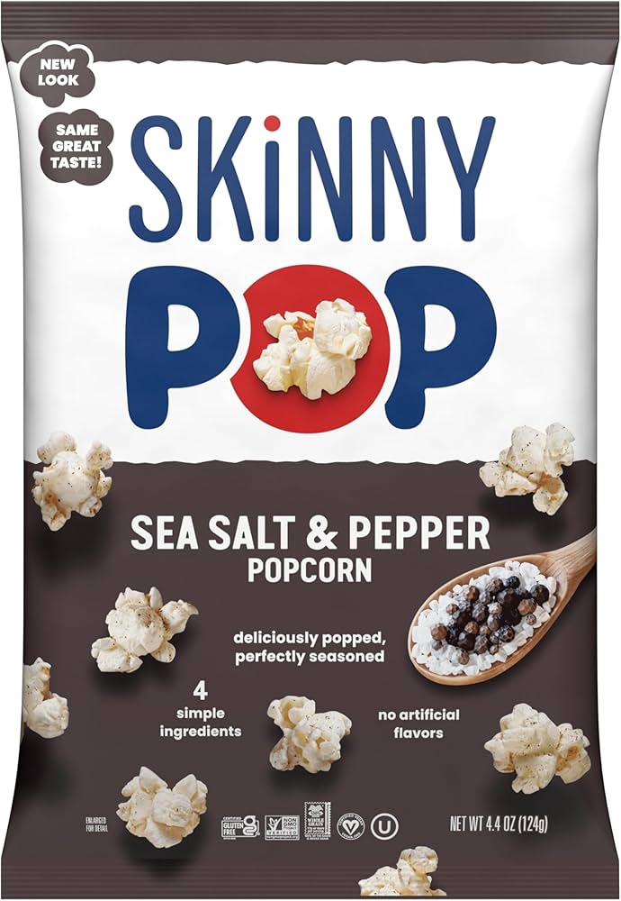 SKINNY POP POPCORN SALT & PEPP [125 g]