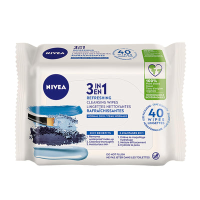 NIVEA CLEANSING WIPES 3 IN 1 [40 PK]