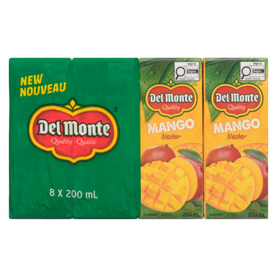 DEL MONTE MANGO NECTAR JUICE [8 PK+DE]