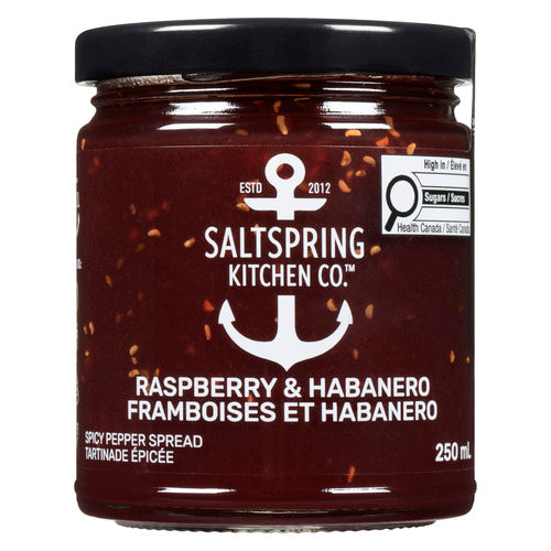 SALTSPRING KITCHEN CO. RASPBERRY HABANERO JAM [250 ML]