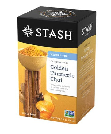 STASH GOLDEN TURMERIC CHAI TEA [18 BAGS]