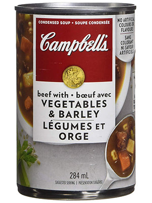 CAMPBELLS VEG BEEF BARLEY SOUP [284 ML]
