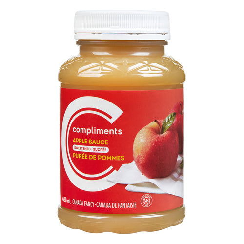 COMPLIMENTS APPLE SAUCE Sweetened, 620ml