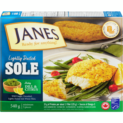 JANES CITRUS DILL SOLE FILLETS