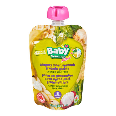 BABY GOURMET PEAR SPINACH WG [128 ML]