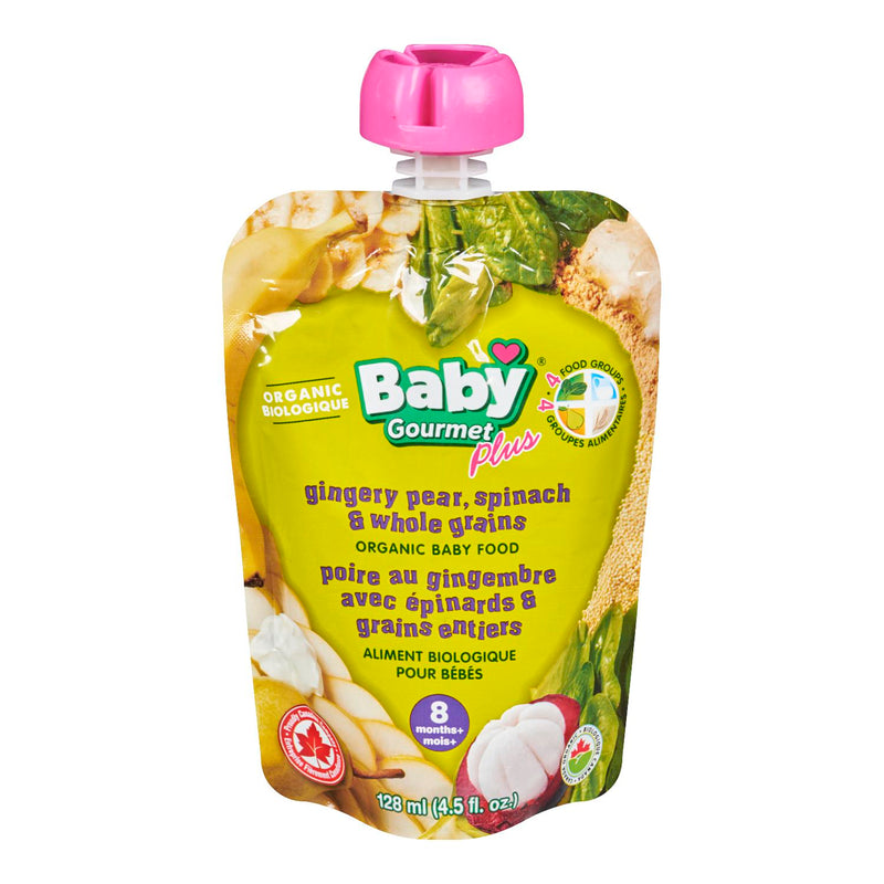 BABY GOURMET PEAR SPINACH WG [128 ML]