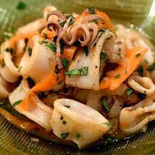 CALAMARI SALAD (seasoned squid)