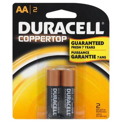 DURACELL AA COPPERTOP BATTERY [2 PACK]