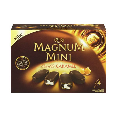 MAGNUM MINI DBLE CARAMEL BARS [4 PK]
