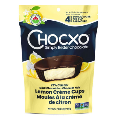 CHOCXO ORG DARK LEMON CUPS [98 G]