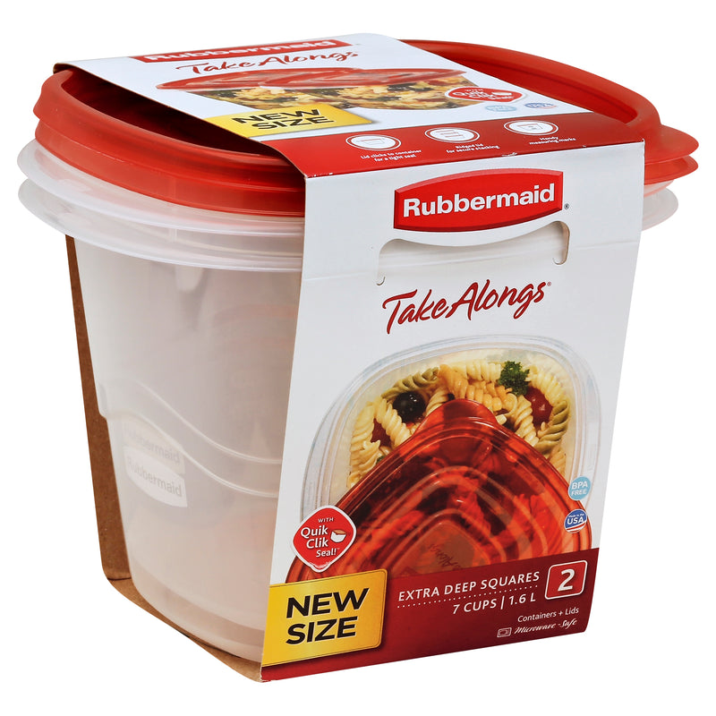 RUBBERMAID TAKE ALONGS SQUARE [2 PK]