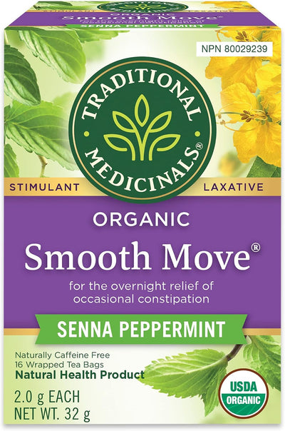 TRADITIONAL MEDICINALS SMOOTH PEPPERMINT TEA [16 BAGS]