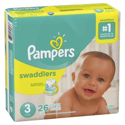 PAMPERS SWADDLER JUMBO SZ 3 [26 s]
