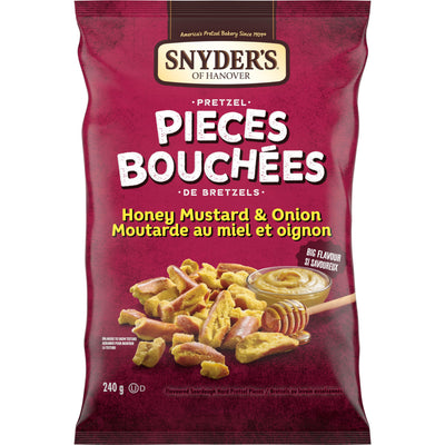 SNYDERS HONEY MUSTARD & ONION PIECES [240 G]