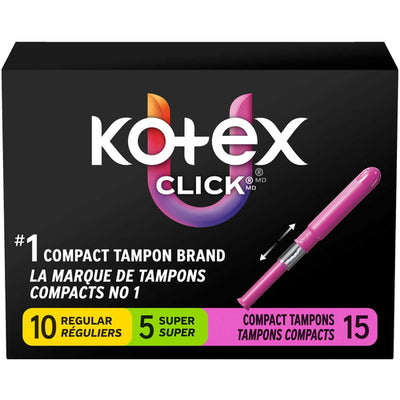 U BY KOTEX TAMPONS COMPACT [15 PK]