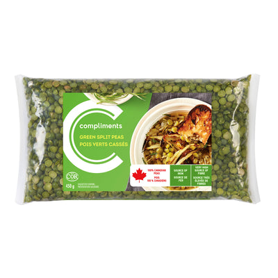COMPLIMENTS GREEN SPLIT PEAS [450 G]
