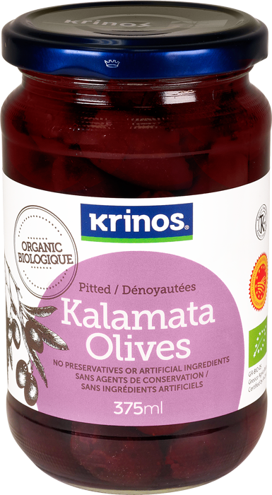KRINOS PITTED KALAMATA OLIVES [375 ML]