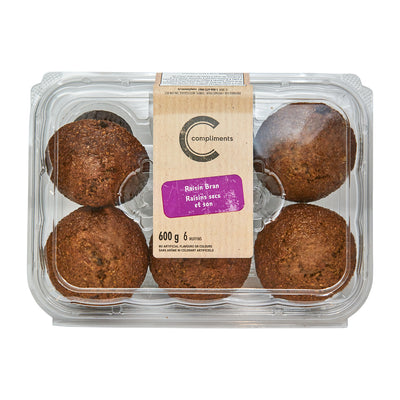 COMPLIMENTS RAISIN BRAN MUFFIN [600 g]