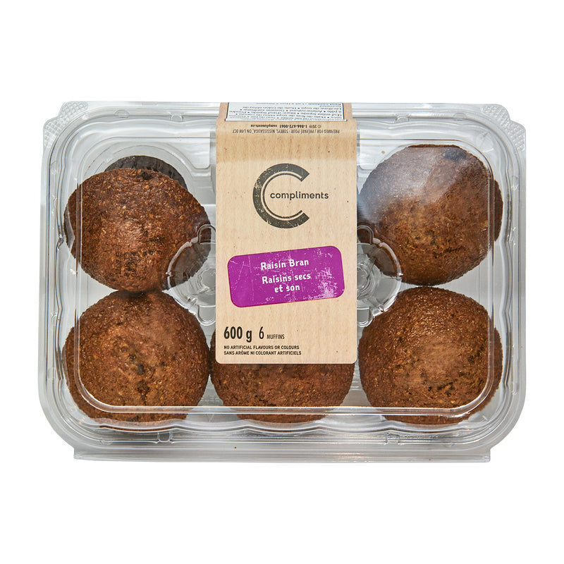 COMPLIMENTS RAISIN BRAN MUFFIN [600 g]