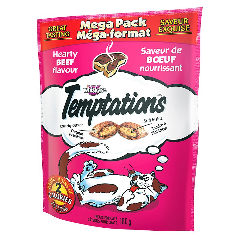 WHISKAS TEMPTATIONS BEEF [180 G]