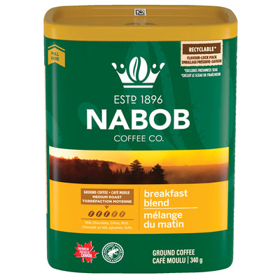 NABOB COFFEE Breakfast Blend, 340 G