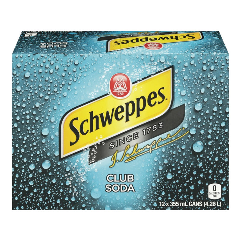 SCHWEPPES CLUB SODA [12 PACK]
