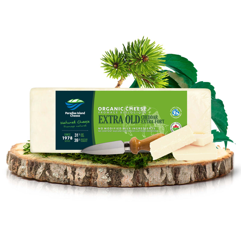 PARADISE ISLAND ORGANIC CHEESE Extra Old Cheddar