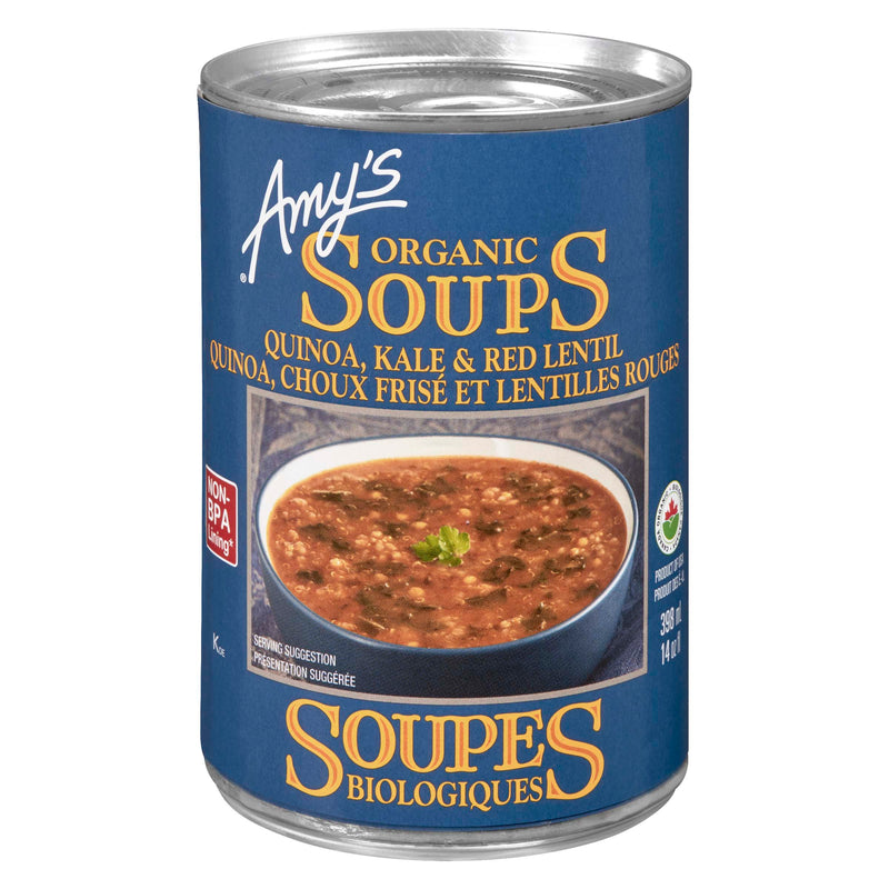 AMYS ORG QUIN KALE LENTIL SOUP [398 ML]