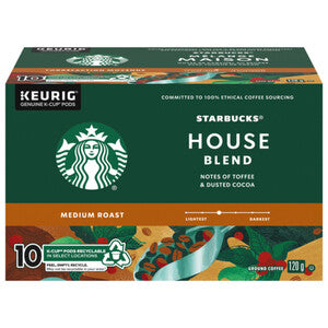 STARBUCKS HOUSE COFFEE KCUPS [10 PK]