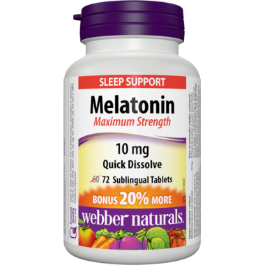 WEBBER MELATONIN MAX 10 MG [72 s]