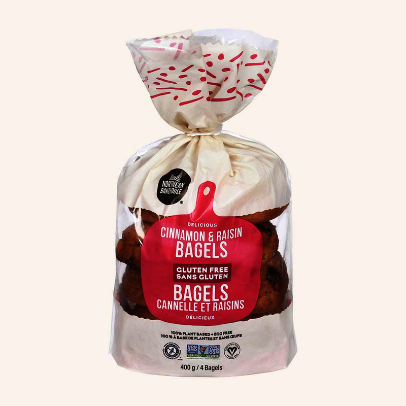 LNB GF CINNAMON RAISIN BAGELS [400 G]