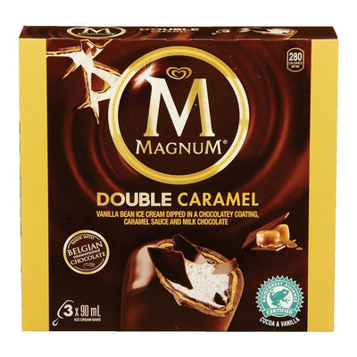 MAGNUM DBLE CARAMEL BARS [3 PK]