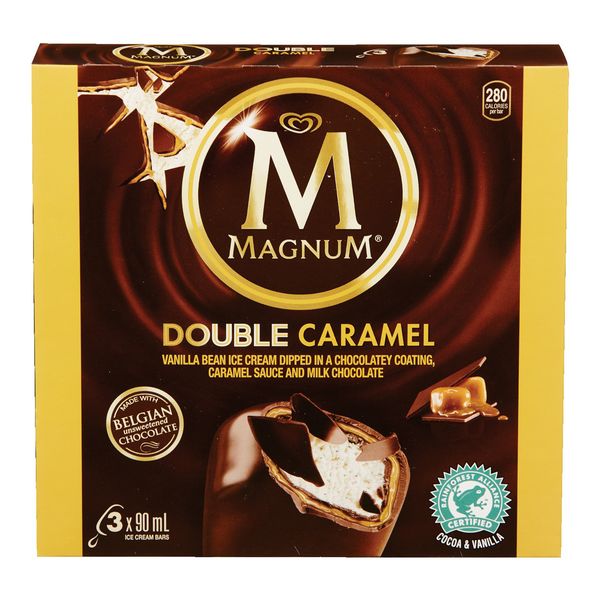 MAGNUM DBLE CARAMEL BARS [3 PK]