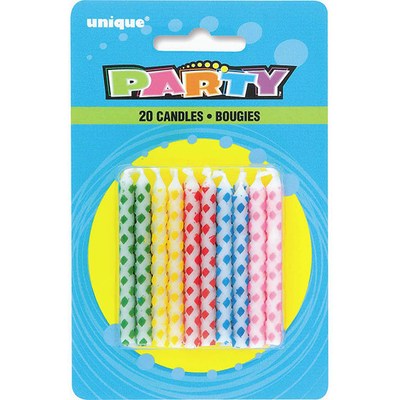 UNIQUE BDAY CANDLE DIAMOND [20 S]