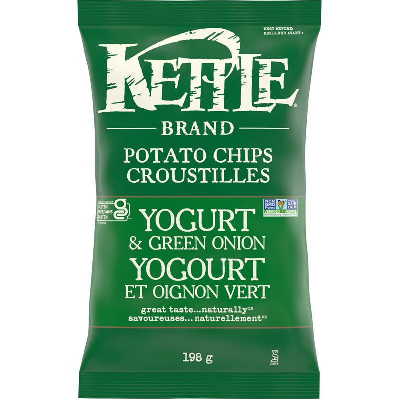 KETTLE CHIPS YOG GREEN ONION [198 G]