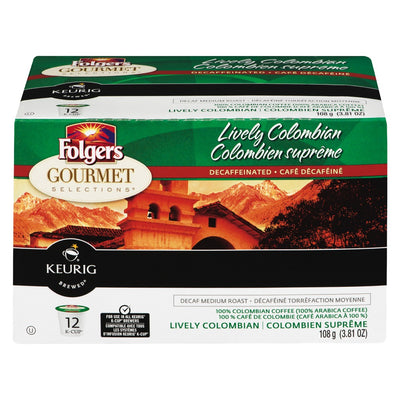 FOLGERS DECAF COLUMBIAN KCUP [12 PK]