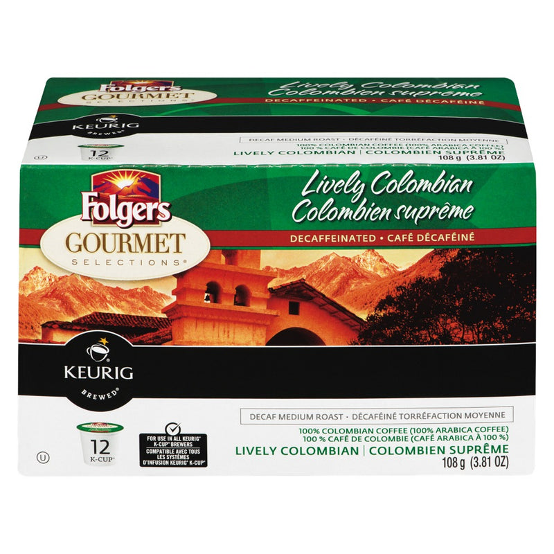 FOLGERS DECAF COLUMBIAN KCUP [12 PK]