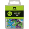 BUFFALO COLOURED PUSHPINS BOX [40 S]