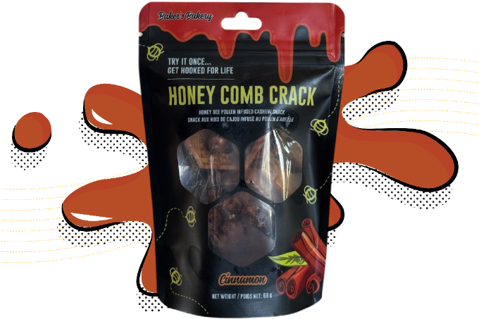 HONEY COMB CRACK CINNAMON [68 G]