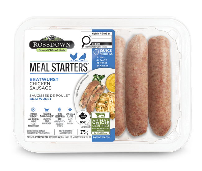 ROSSDOWN CHIC BRATWURST SAUSAG [375 G]