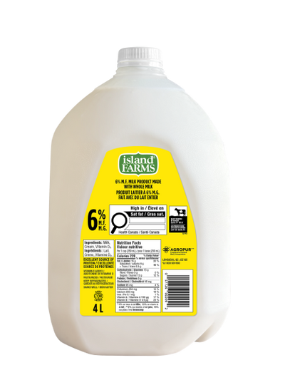 ISLAND FARMS 6% MILK JUG [4 L]