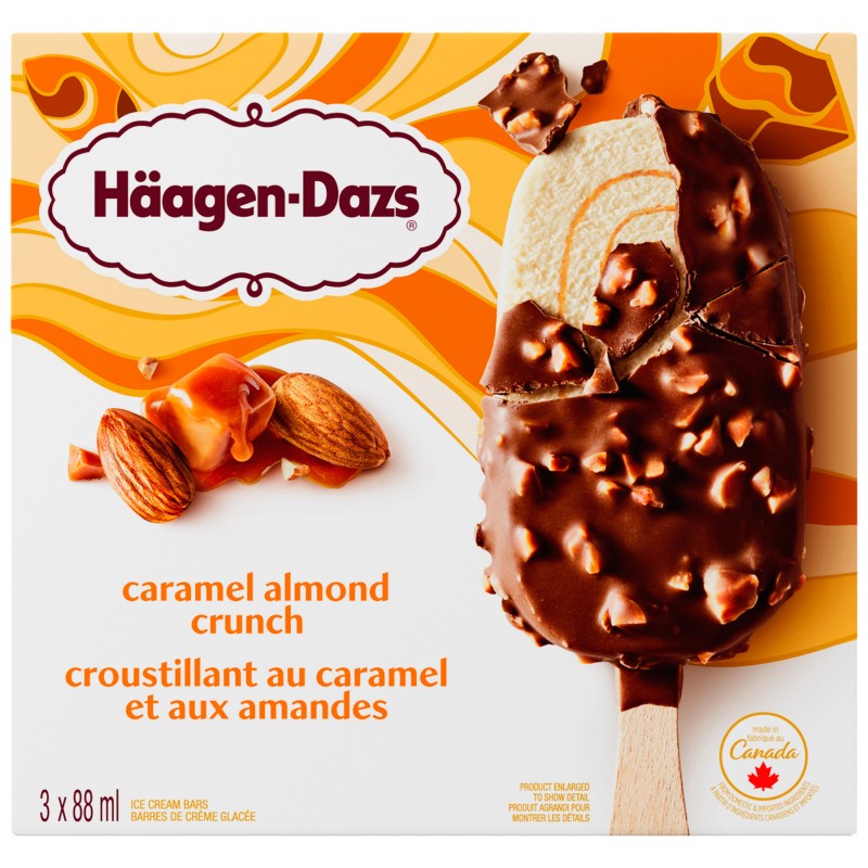 HAAGEN DAZS CARAMEL BARS [3 x88ML]
