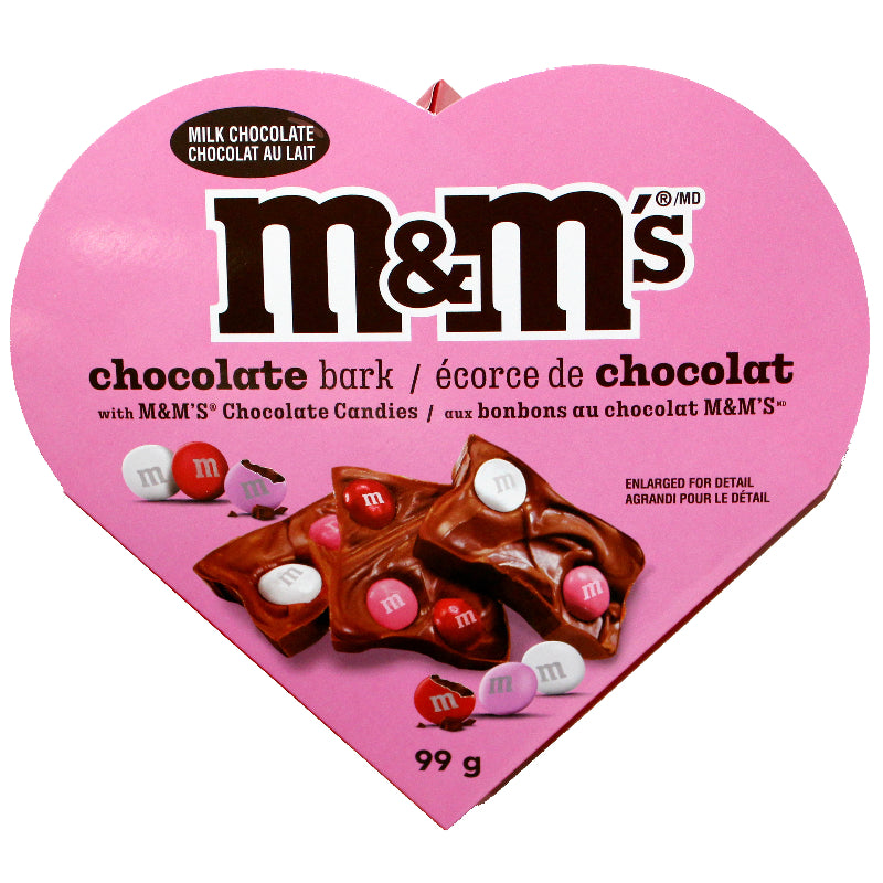 M&M MILK CHOC BARK HEART BOX [99 g]