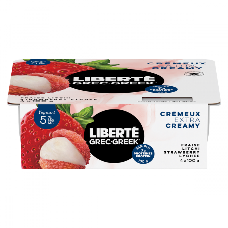 LIBERTE GREEK STRAW LYCHEE [4 pkg]