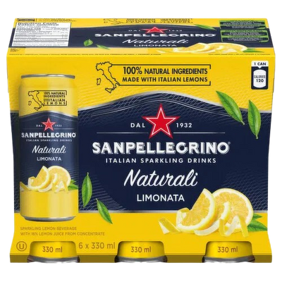 SAN PELLEGRINO 6PK LIMONATA [6 PK+DE]
