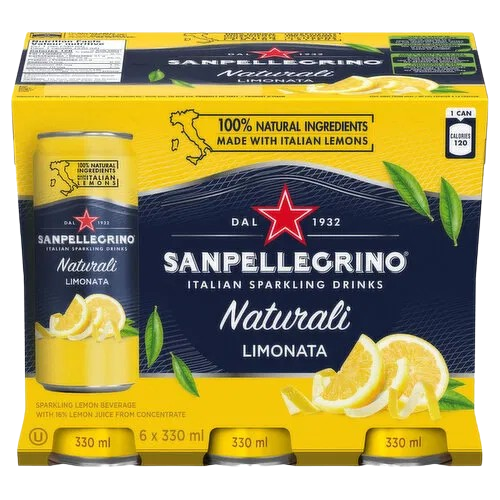 SAN PELLEGRINO 6PK LIMONATA [6 PK+DE]