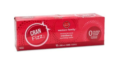 WF CRANBERRY SPARK WATER [12 pkg]