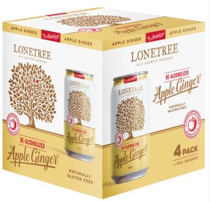 LONETREE 0% APPLE GINGER CIDER [4 pkg]