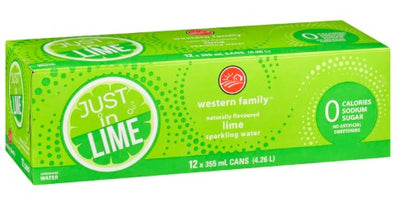 WF JUST IN LIME WATER [12 pkg]